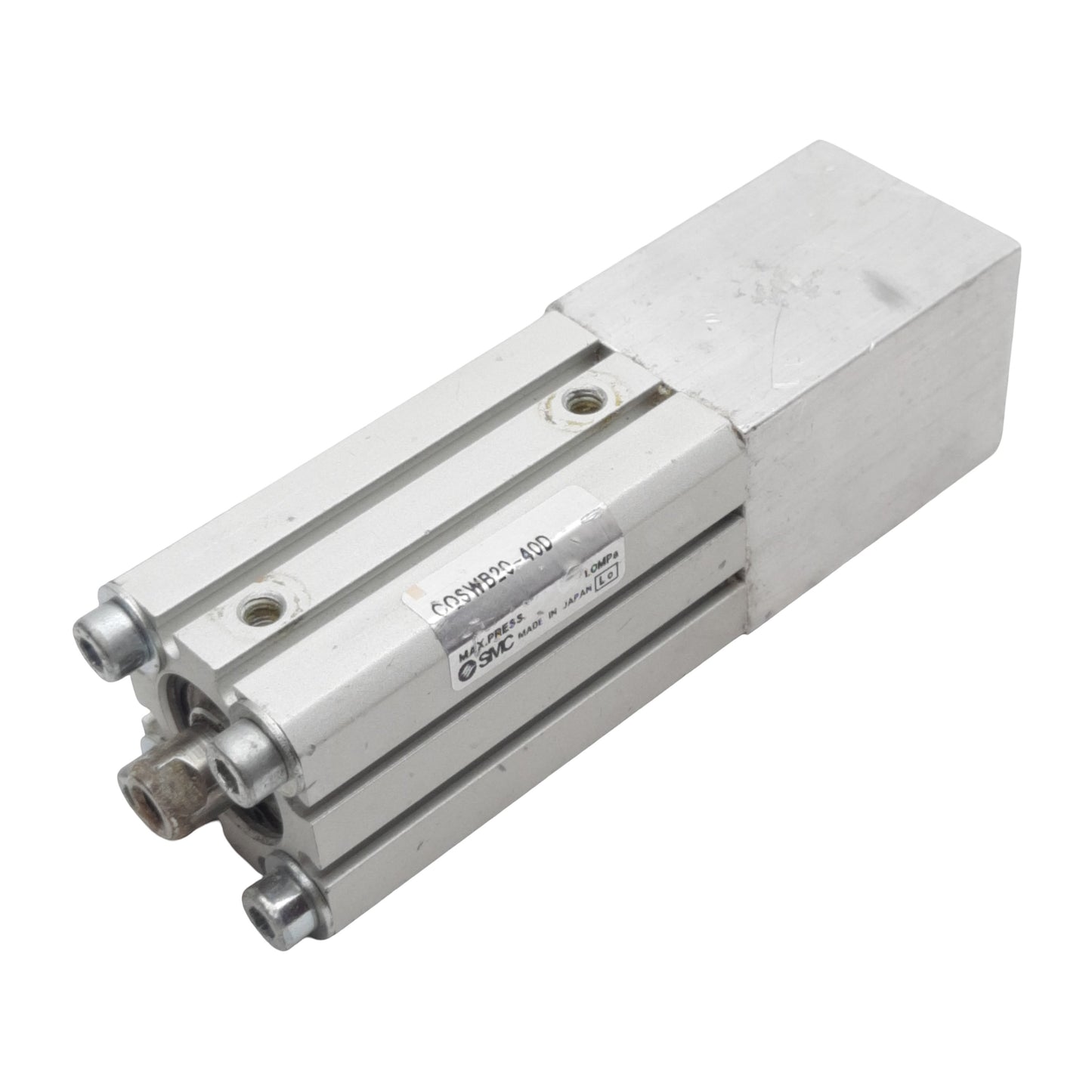 Used SMC CQSWB20-40D Pneumatic Cylinder, ø20mm Bore, 40mm Stroke, M5, 1.0MPa Max
