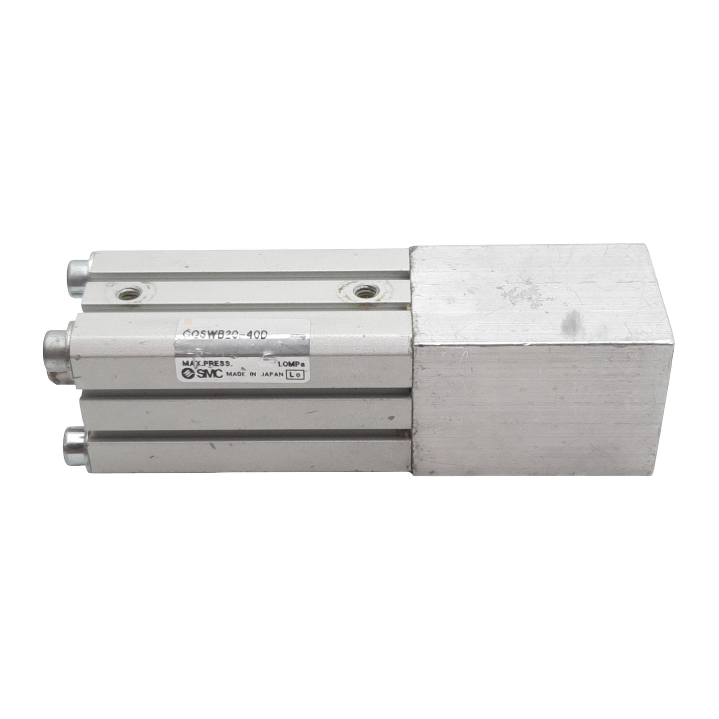 Used SMC CQSWB20-40D Pneumatic Cylinder, ø20mm Bore, 40mm Stroke, M5, 1.0MPa Max