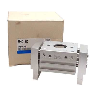 New SMC MHL2-16D Pneumatic Parallel Gripper, ø16mm Bore, 30mm Stroke, 0.6MPa, M5x0.8