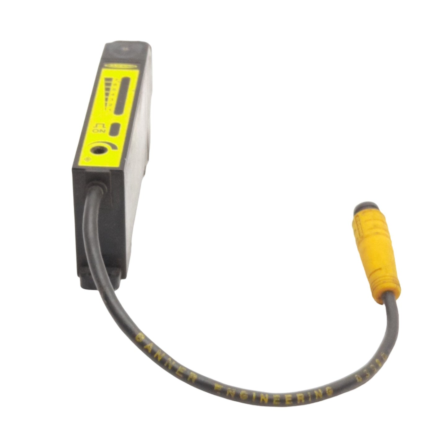 Used Banner D12SN6FVQ Fiber Optic Sensor, Voltage: 10-30VDC, Output: NPN 150mA