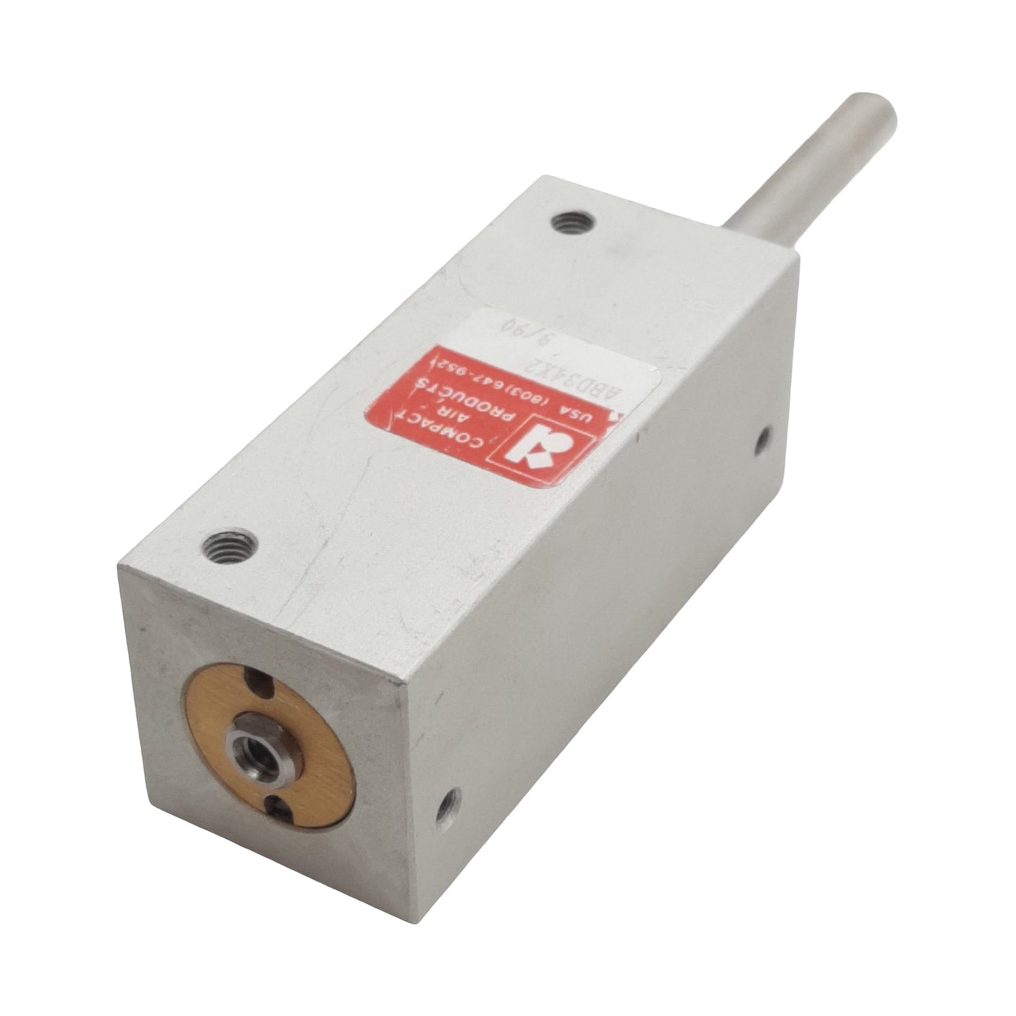 Used Compact ABD34X2 Pneumatic Cylinder, ø3/4in Bore, 2in Stroke, #10-32UNF, 250psi