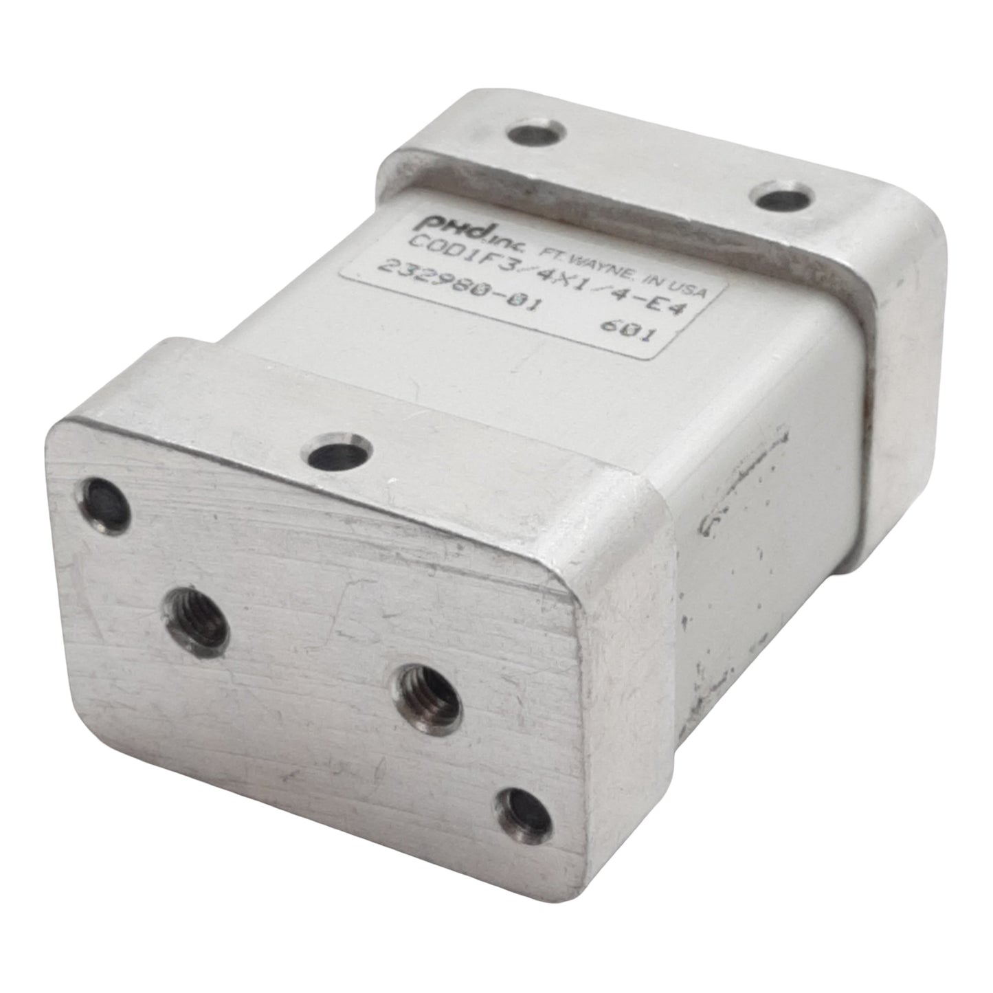 Used PHD COD1F3/4X1/4-E4 Pneumatic Cylinder, ø3/4in Bore, 1/4in Stroke, #10-32UNF