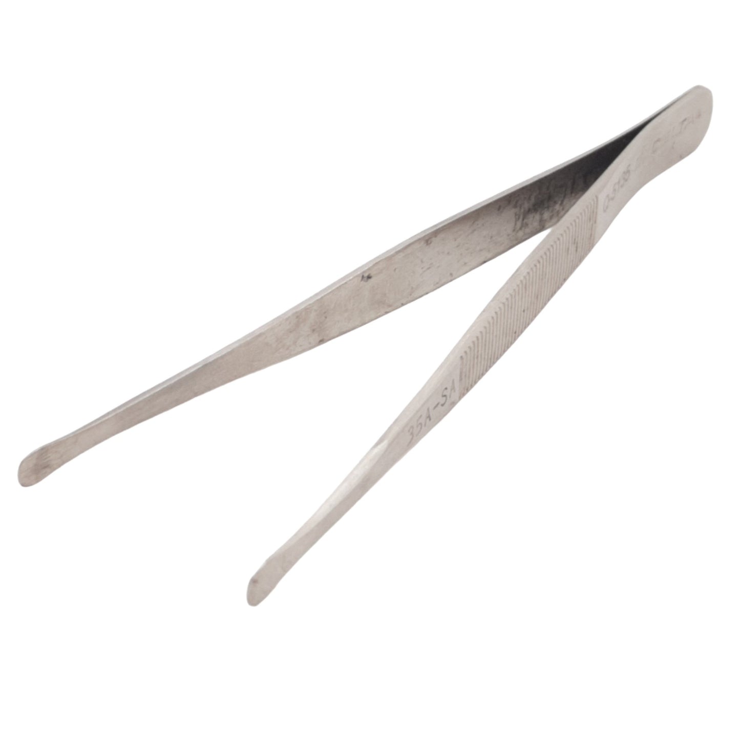 Used Excelta 35A-SA Tweezers, Anti-Mag. SS, 0.288in x 0.016in Tip Size, 4.75in Length