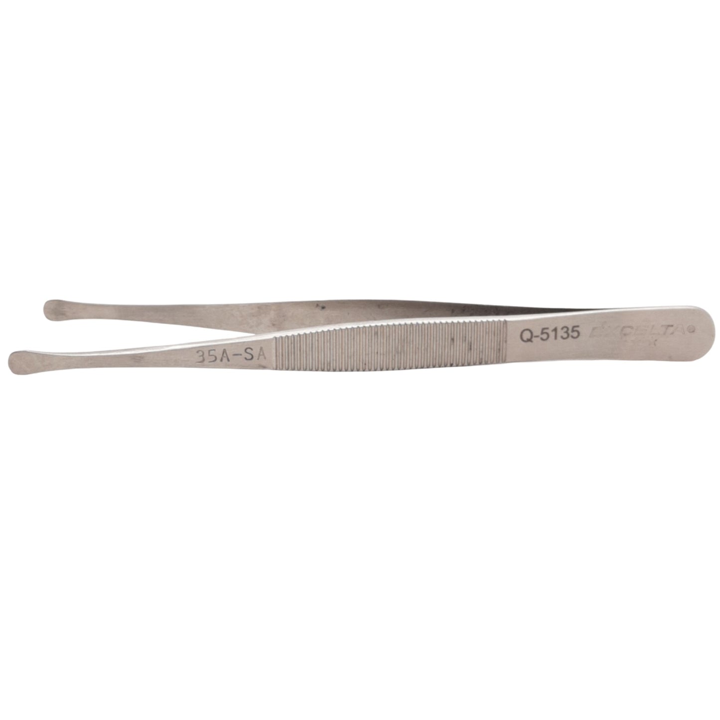 Used Excelta 35A-SA Tweezers, Anti-Mag. SS, 0.288in x 0.016in Tip Size, 4.75in Length