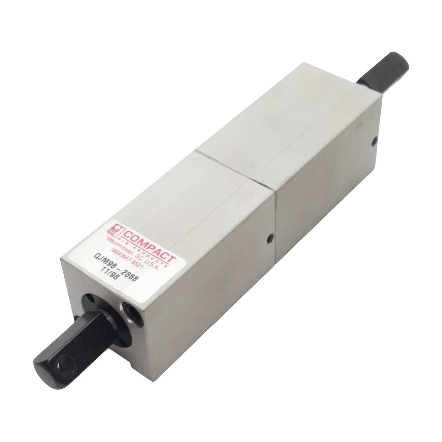New Compact QJM96-2868 Pneumatic Cylinder, ø3/4in Bore, 3/4in Stroke, #10-32UNF