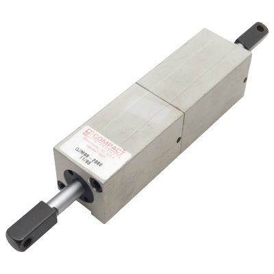 Used Compact QJM96-2868 Pneumatic Cylinder ø3/4in Bore, 3/4in Stroke, #10-32UNF
