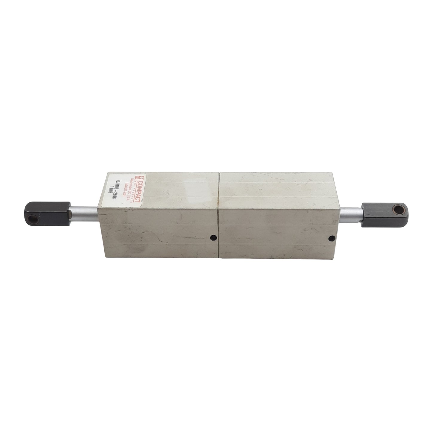 Used Compact QJM96-2868 Pneumatic Cylinder ø3/4in Bore, 3/4in Stroke, #10-32UNF