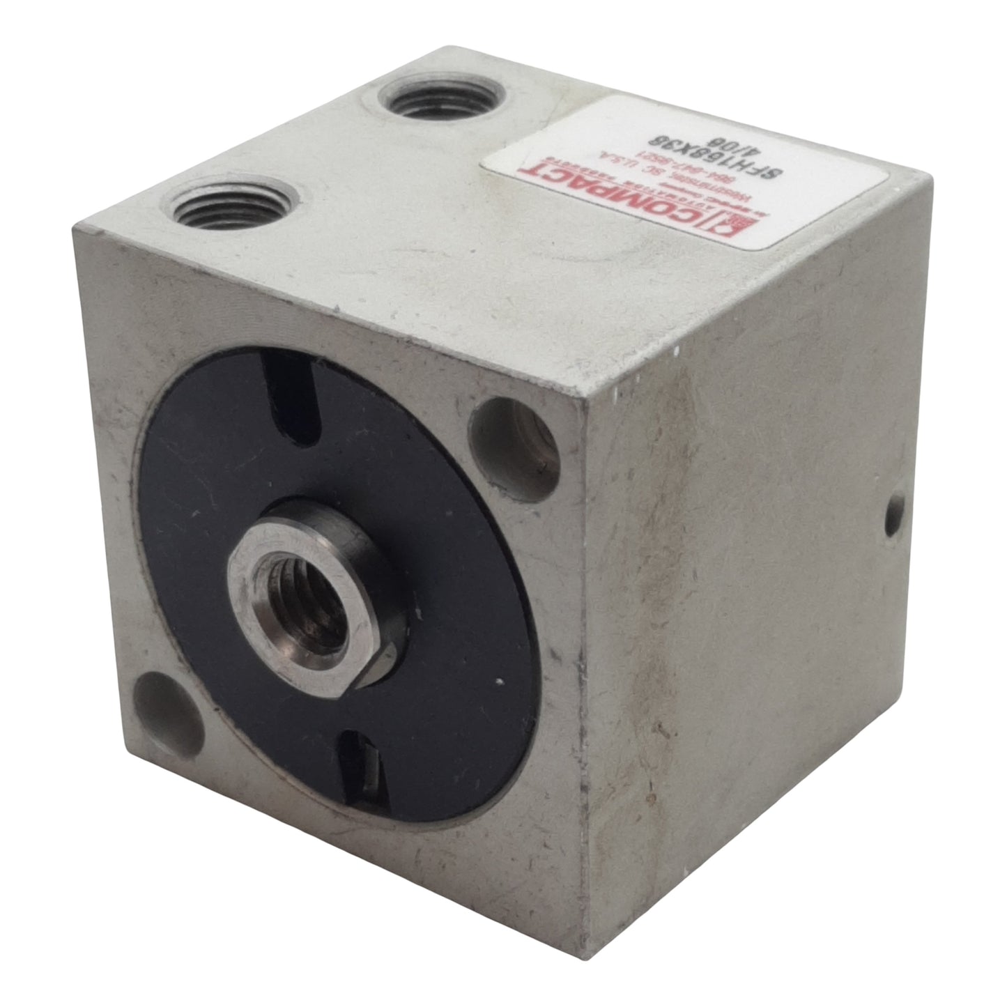 Used Compact SFH158X38 Pneumatic Cylinder, ø1-5/8in Bore, 3/8in Stroke, 1/8in NPT