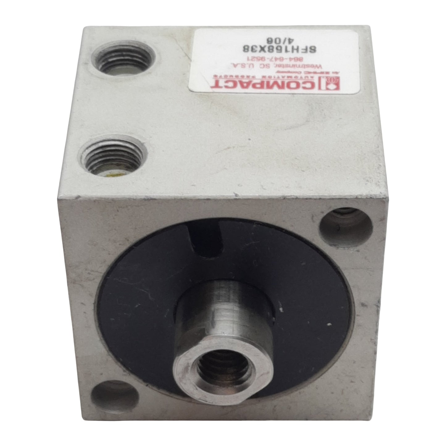 Used Compact SFH158X38 Pneumatic Cylinder, ø1-5/8in Bore, 3/8in Stroke, 1/8in NPT