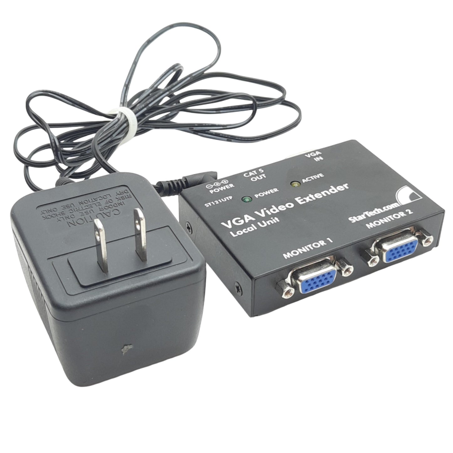 Used Startech C5F600D632 VGA Video Extender 9VDC, 0.6A, 2.4in x 3.3in x 0,8in