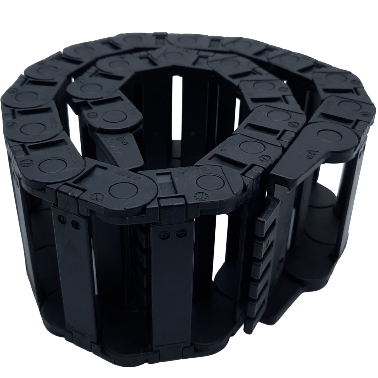 Used Igus 15.5.038 Energy Chain Zip-Open outer radius Series 15, L 29-3/4", 21 Links