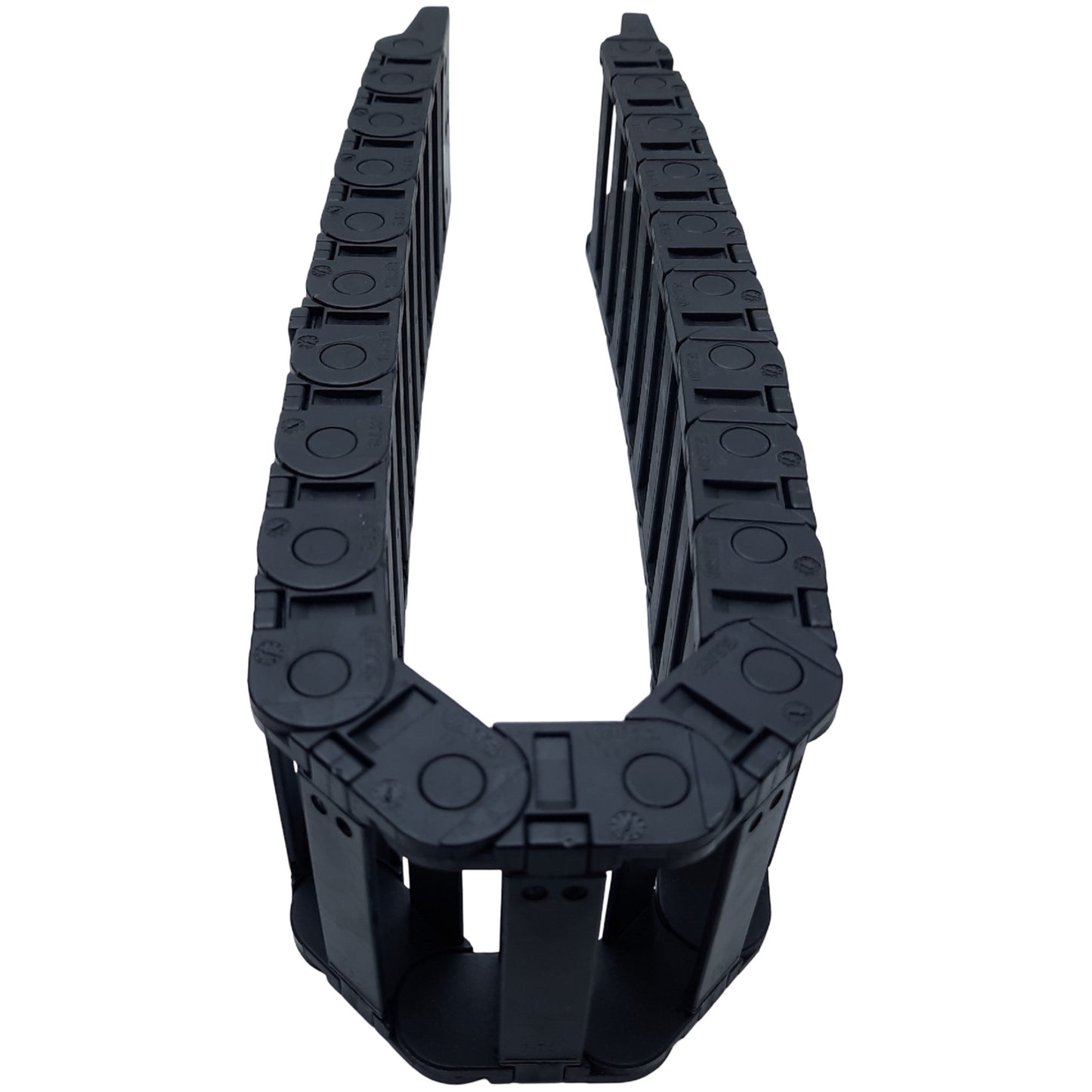 Used Igus 15.5.038 Energy Chain Zip-Open outer radius Series 15, L 29-3/4", 21 Links