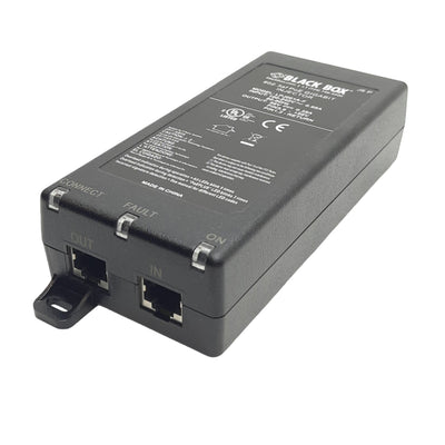Used Black Box LPJ001A-F 802.3af PoE GIGABIT INJECTOR In: 100-240VAC Out: 56VDC 0.35A