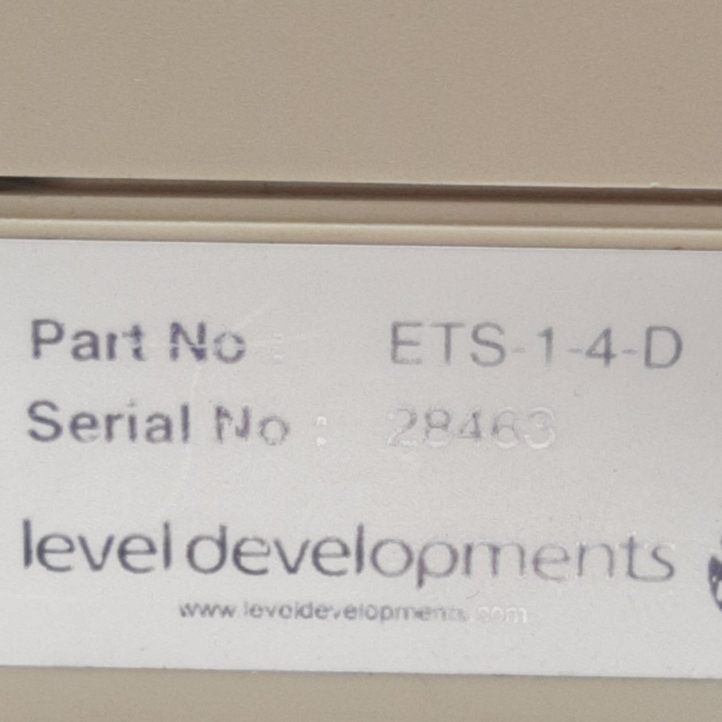 Used Level Developments ETS-1-4-D Dual Axis Tilt Switch 1-4° Switch Range, 9-30VDC