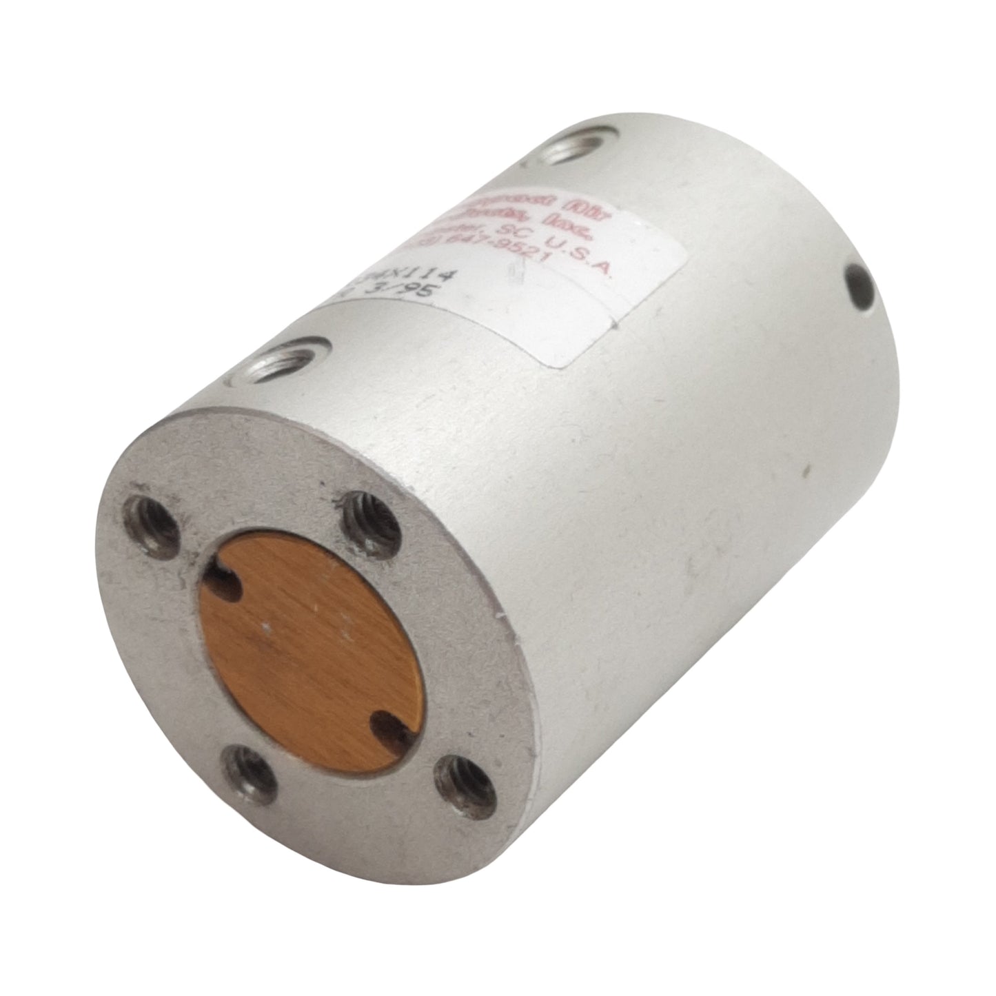Used Compact R34X114 Pneumatic Cylinder, ø3/4in Bore, 1-1/4in Stroke, #10-32UNF