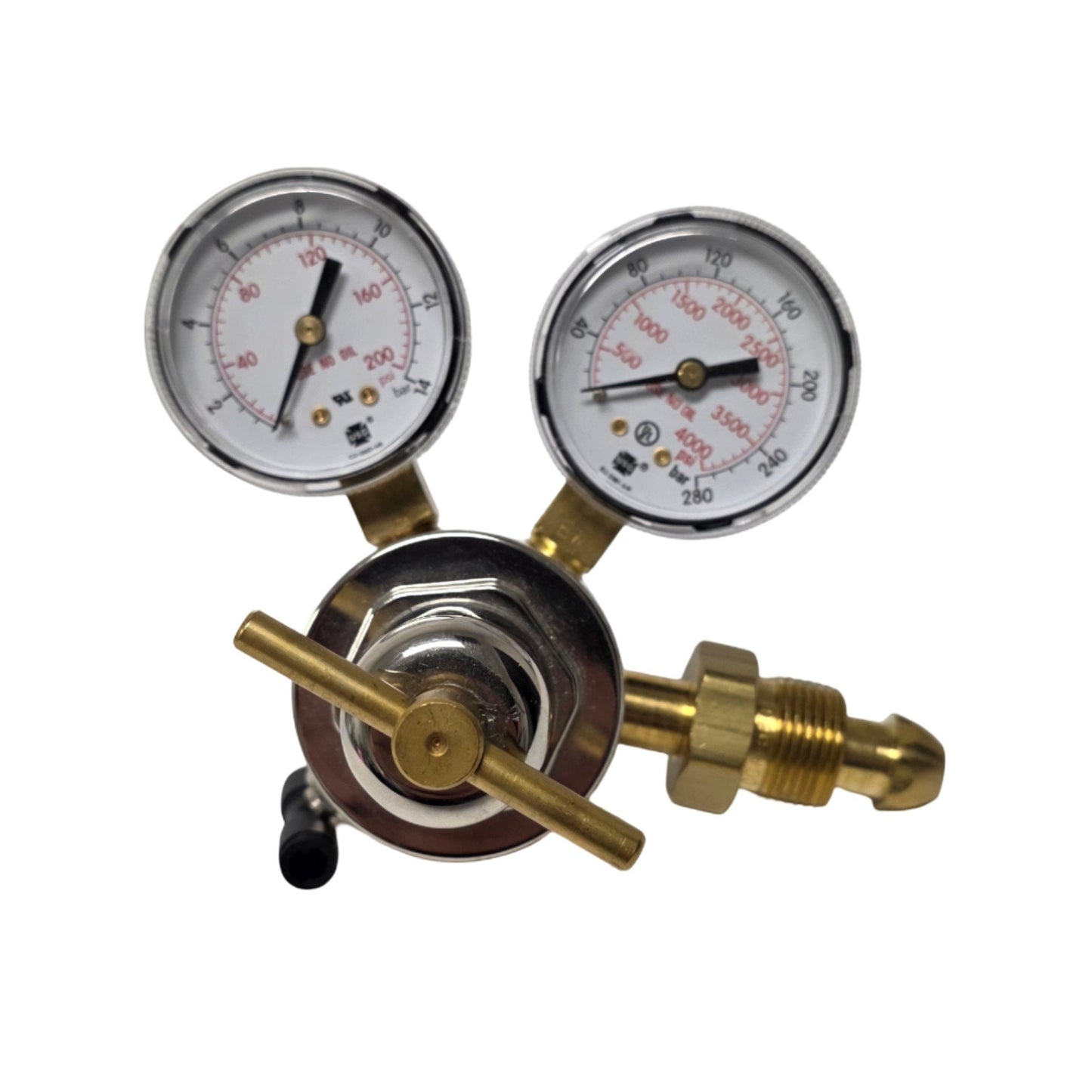 Used Smith 30-150-580 Inert Gas Regulator 0-150psi, 3000psi Max, 5/8"-18RH, CGA 580