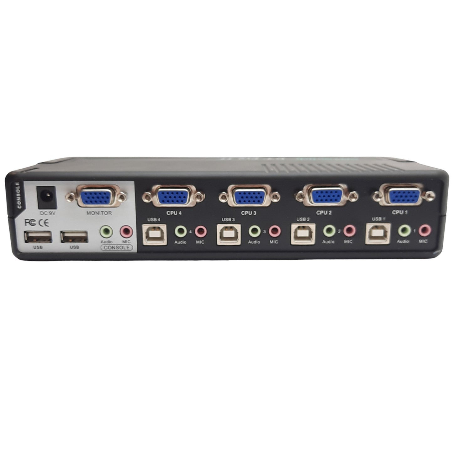 Used Black Box KV7021A 4-Port ServSwitch DT Basic+ With Audio, Power Supply