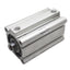 Used SMC NCDQ2A50-75DZ Pneumatic Cylinder, ø50mm Bore, 75mm Stroke, 1/4in NPT, 1.0MPa