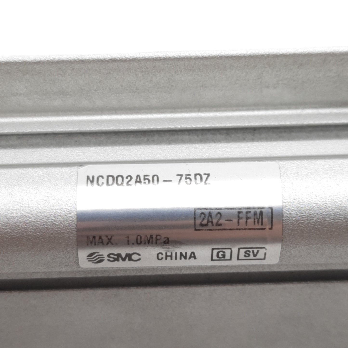 Used SMC NCDQ2A50-75DZ Pneumatic Cylinder, ø50mm Bore, 75mm Stroke, 1/4in NPT, 1.0MPa