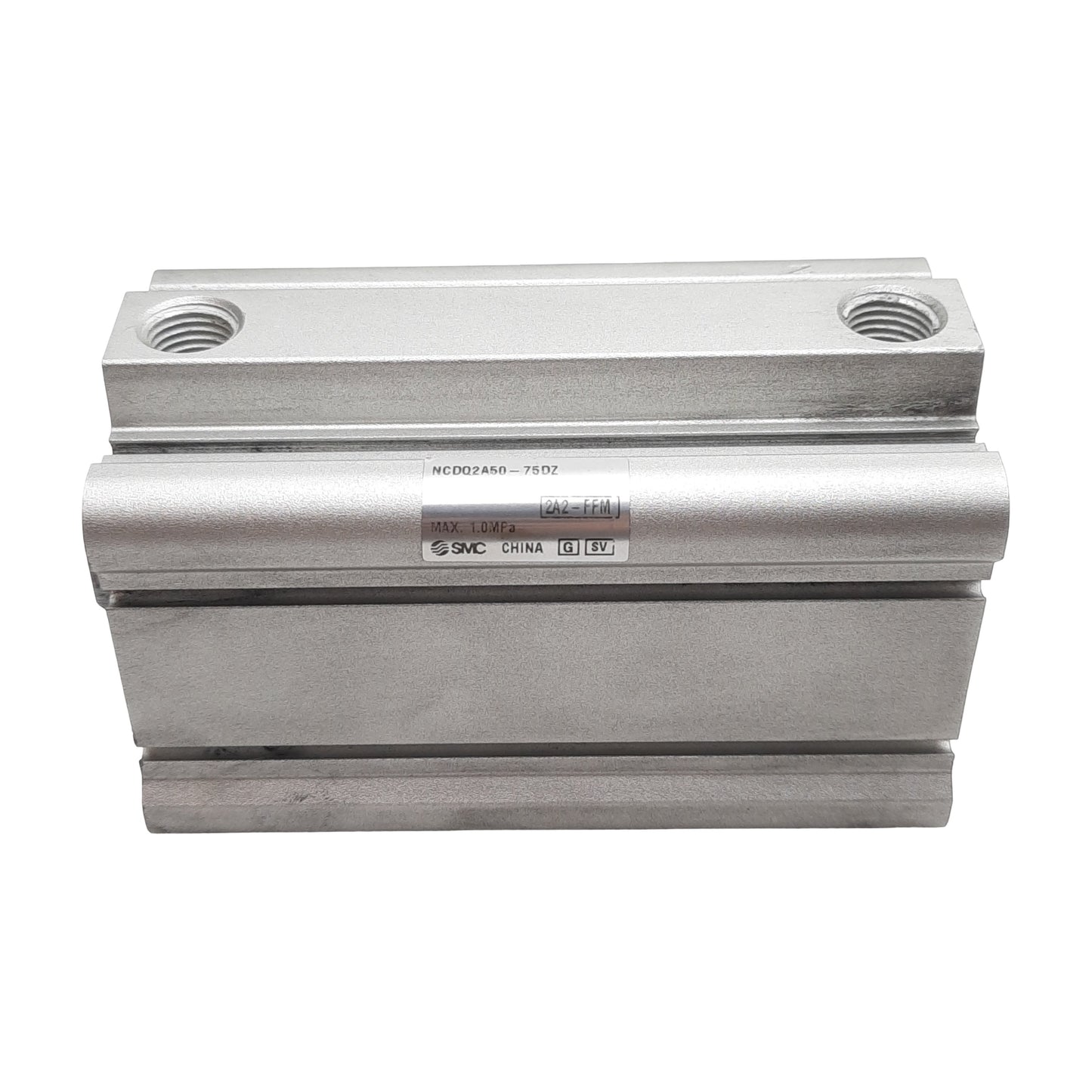 Used SMC NCDQ2A50-75DZ Pneumatic Cylinder, ø50mm Bore, 75mm Stroke, 1/4in NPT, 1.0MPa