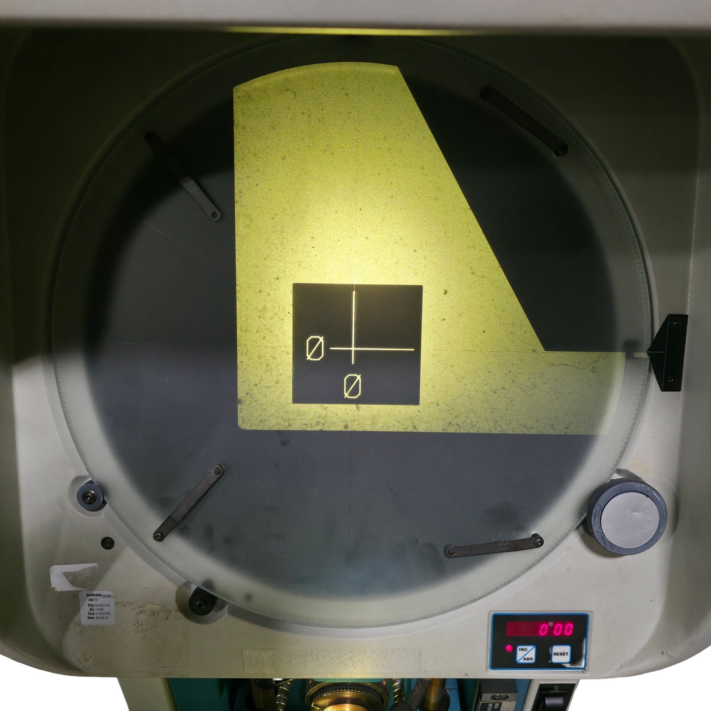 Used Deltronic DH14-MPC Horizontal Optical Comparator With DRO 14" Screen 120VAC