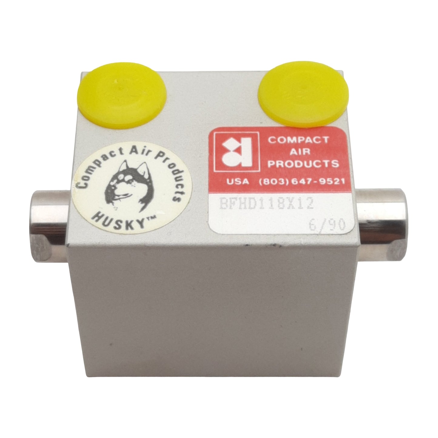 New Compact BFHD118X12 Pneumatic Cylinder ø1-1/8in Bore, 1/2in Stroke, 1/8in NPT