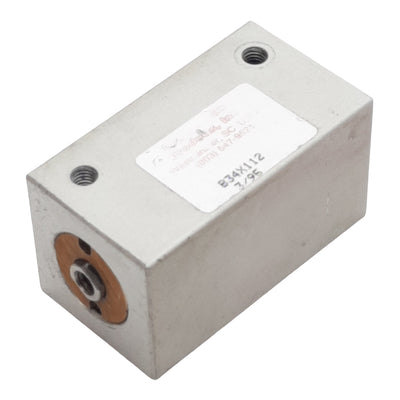 Used Compact B34X112 Pneumatic Cylinder, ø3/4in Bore, 1-1/2in Stroke, #10-32, 250psi