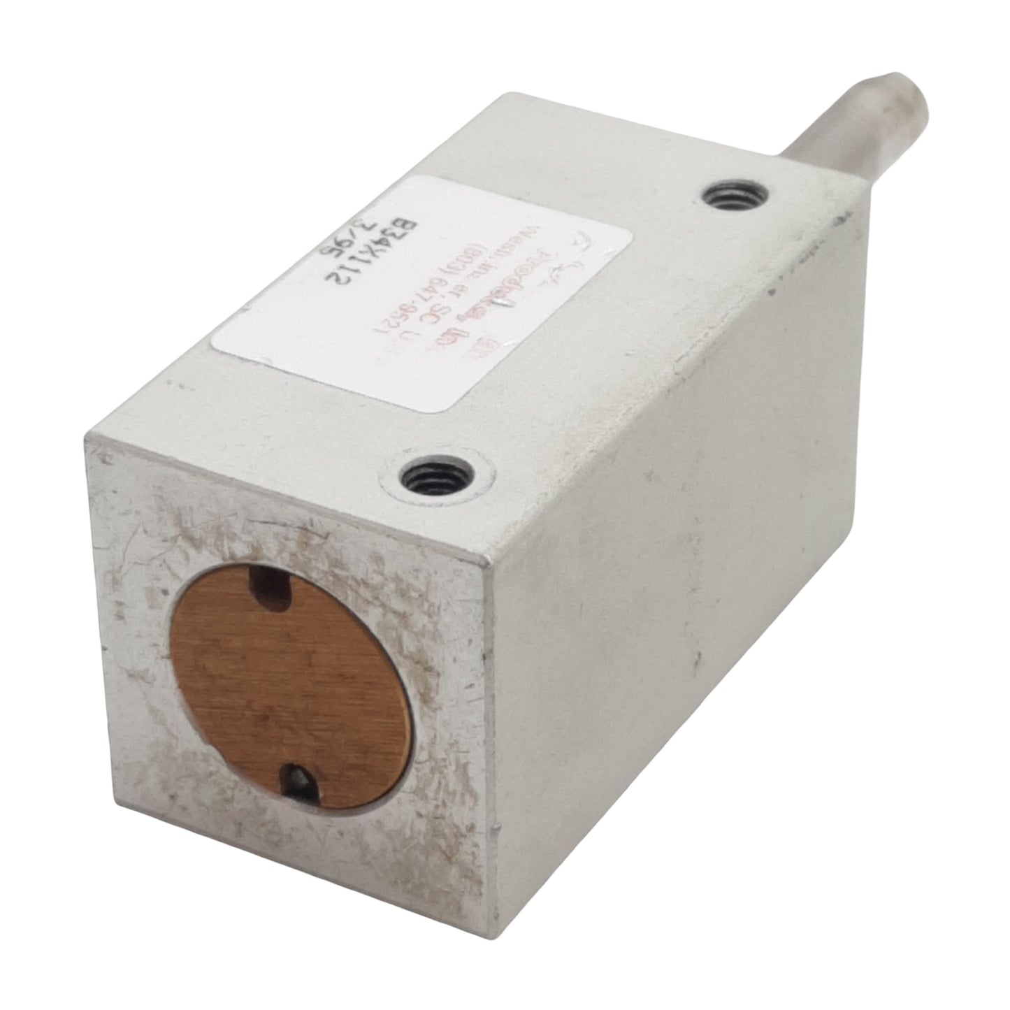 Used Compact B34X112 Pneumatic Cylinder, ø3/4in Bore, 1-1/2in Stroke, #10-32, 250psi