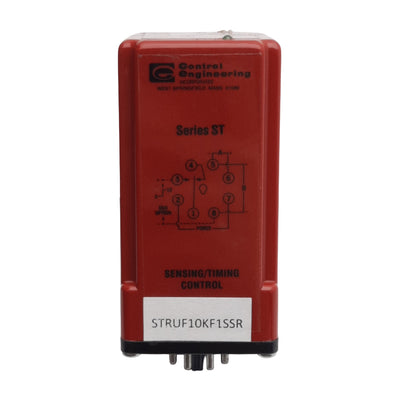 Used Control Engineering STRUF10KF1SSR Sensing/Timing Control Relay 10KRes-1s, 240VAC