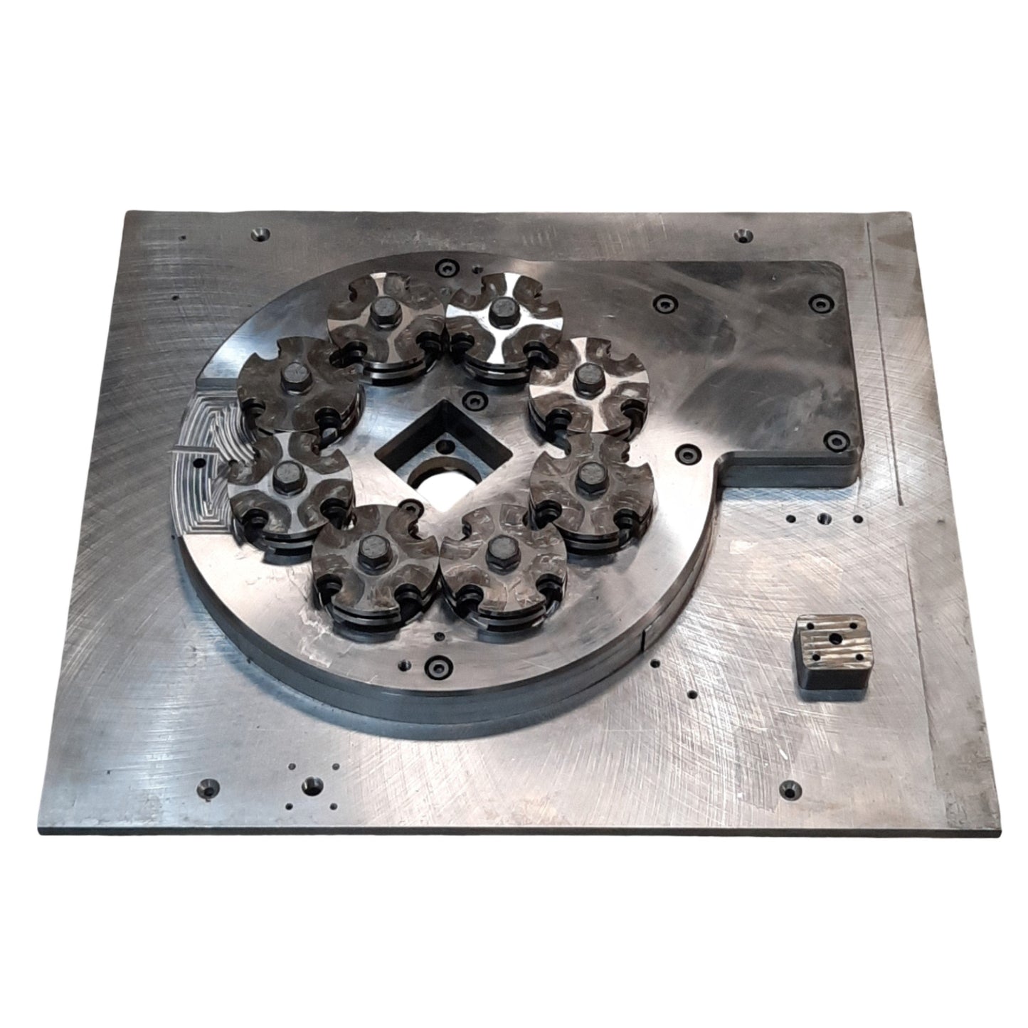 Used Steeger 16 Carrier Horn Gear Plate For K80/16-2013-IMC 4K Braiding Machine