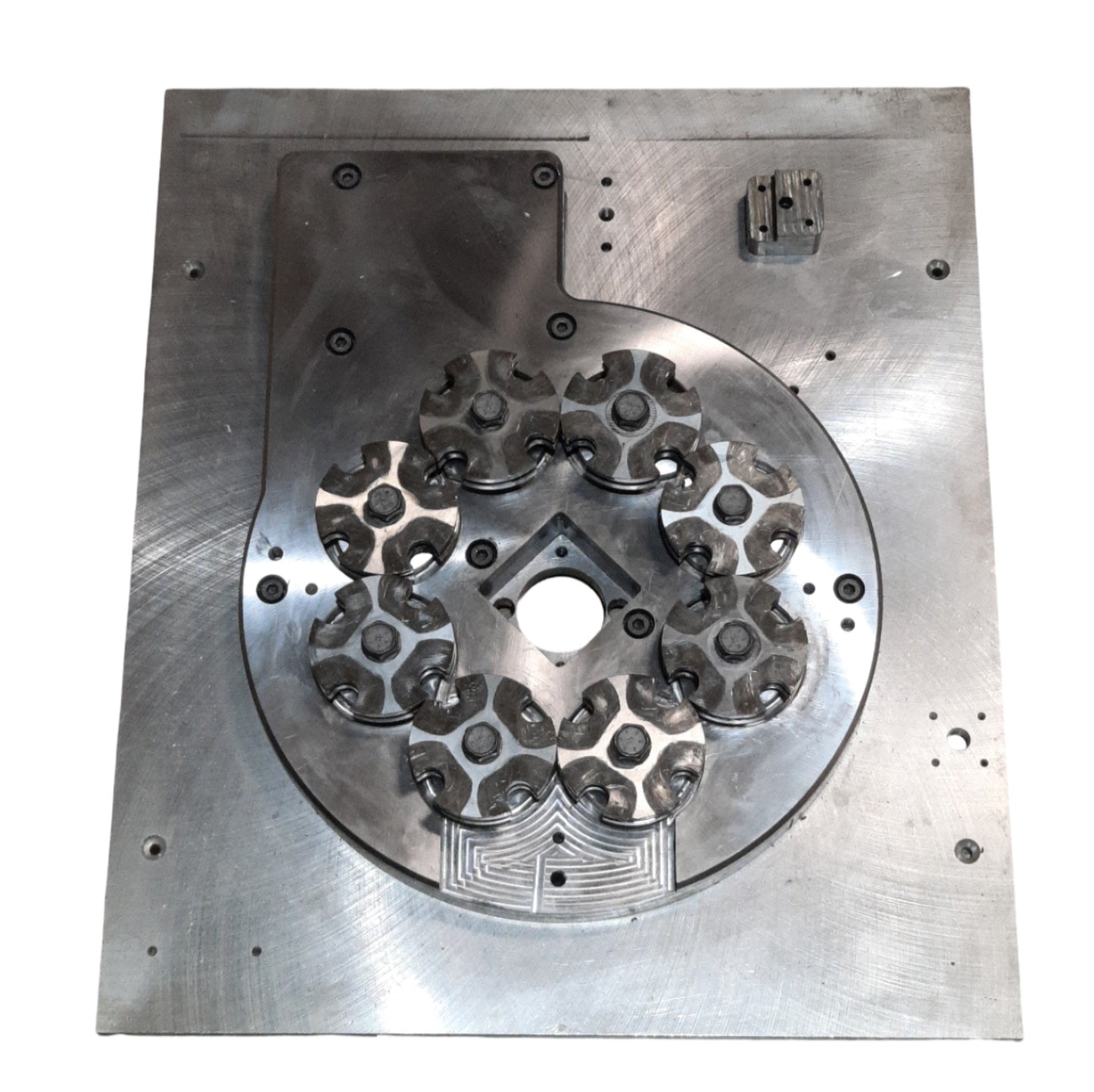 Used Steeger 16 Carrier Horn Gear Plate For K80/16-2013-IMC 4K Braiding Machine