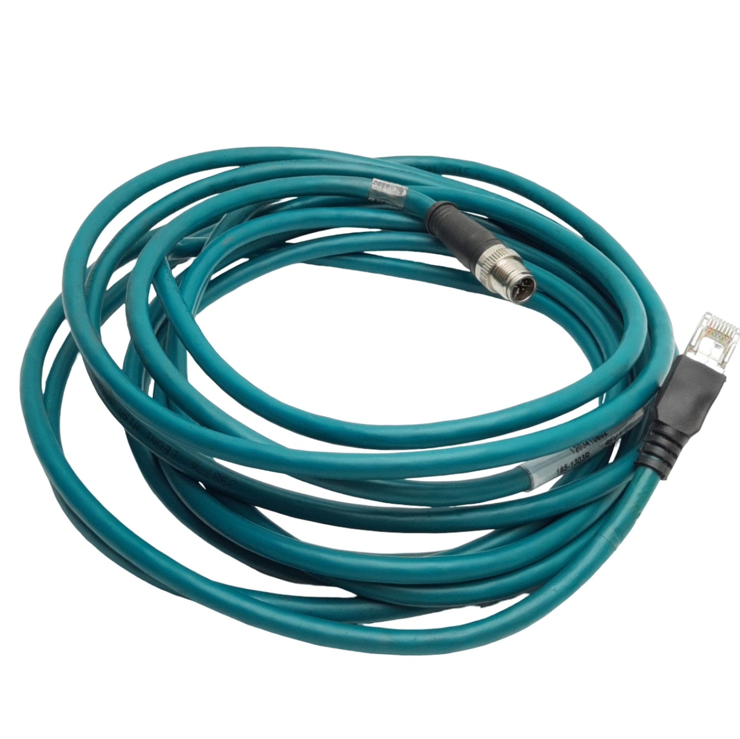 Used Molex 1203410802 In-Sight Ethernet Cable RJ45 to M12 (X-Coded) 8-Pin, 5m