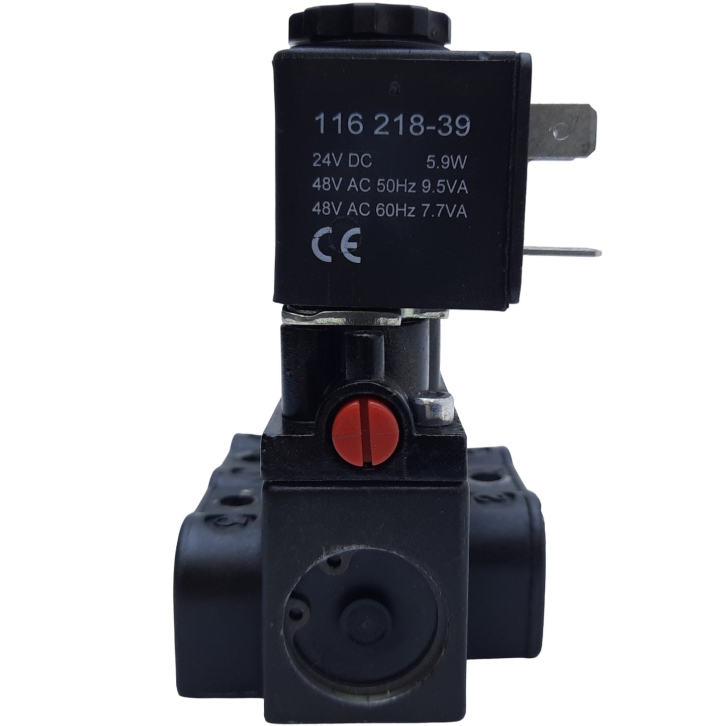 Used Ingersoll A211SD-024-D-G Pneumatic Valve 2-Pos 4-Way, Vac to 150 PSI, 24VDC Coil