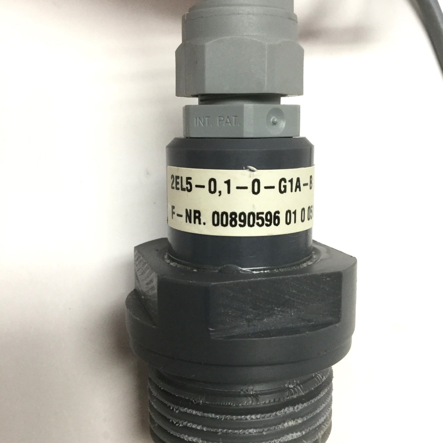 Used JUMO 2EL5-0,1-0-G1A-B Conductivity Sensor, 2-Electrode, G1", PVC, 0-1.0mS/cm