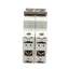Used Lot of 2 AEG Elfa E82S C16 Circuit Breaker, 2-Poles, 16A, 277/480VAC, DIN Rail