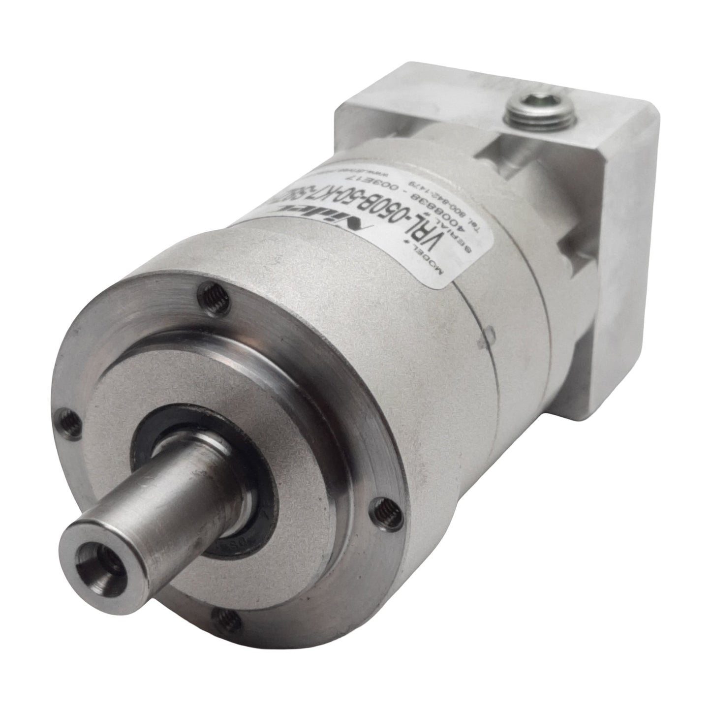 Used Nidec VRL-050B-50-K7-S8ZH8 Planetary Gearbox, 50:1, 15Nm, 19.5mm Shaft, 8500rpm