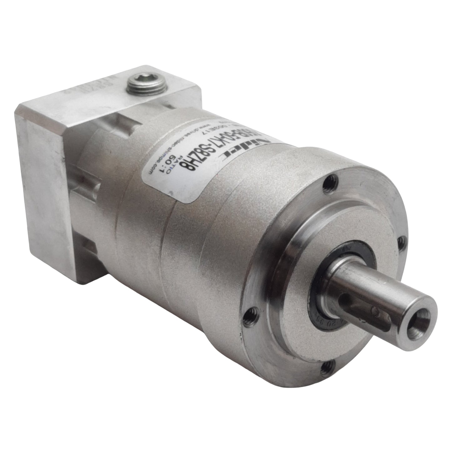 Used Nidec VRL-050B-50-K7-S8ZH8 Planetary Gearbox, 50:1, 15Nm, 19.5mm Shaft, 8500rpm