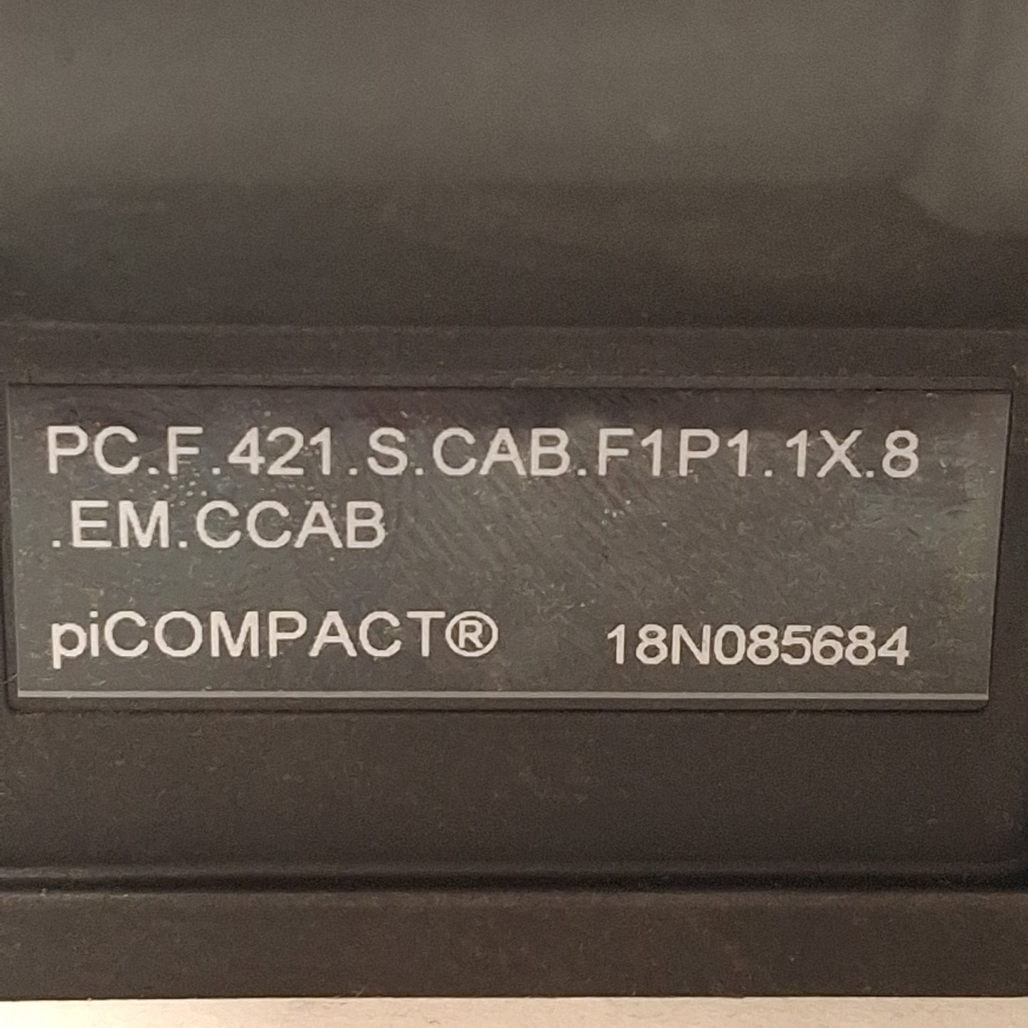 Used Piab PC.F.421.S.CAB.F1P1.1X.8.EM.CCAB piCOMPACT 23 Vacuum Ejector, -90kPa, 24VDC