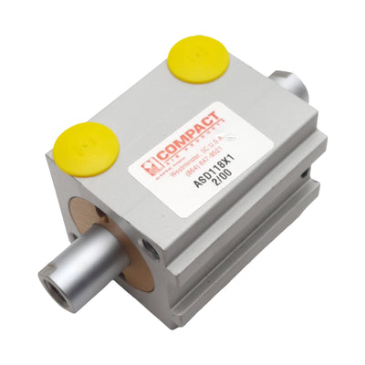 New Compact ASD118X1 Pneumatic Cylinder ø1-1/8in Bore, 1in Stroke, 1/8in NPT, 250psi
