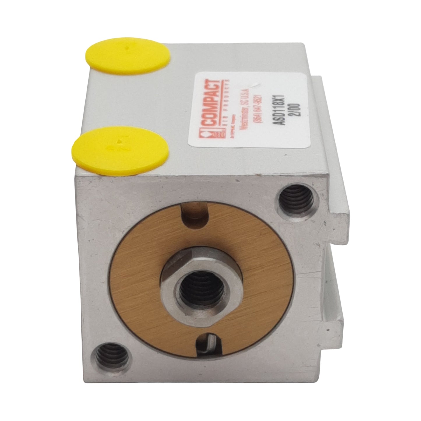 New Compact ASD118X1 Pneumatic Cylinder ø1-1/8in Bore, 1in Stroke, 1/8in NPT, 250psi