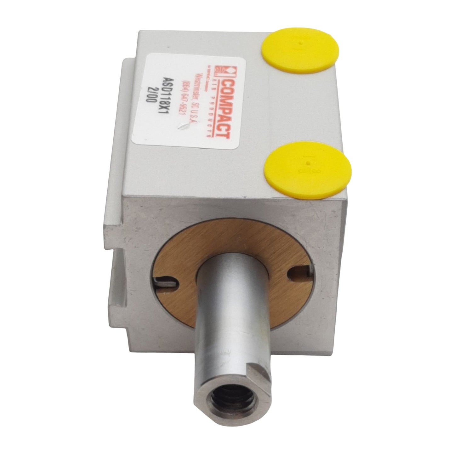 New Compact ASD118X1 Pneumatic Cylinder ø1-1/8in Bore, 1in Stroke, 1/8in NPT, 250psi