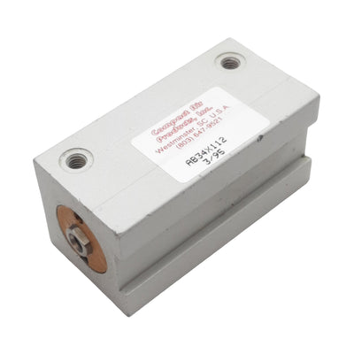 Used Compact AB34X112 Pneumatic Cylinder, ø3/4in Bore, 1-1/2in Stroke, #10-32, 250psi