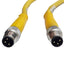 Used Turck VBRS 4.4-2PSG 3M-0.5/0.5 2-Branch Splitter Cable, 4-pin M12 Eurofast Male