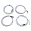 Used Lot of 4 Automation Direct CD12M-0B-070-A1 Sensor Cable, M12 4-Wire Female, 2m