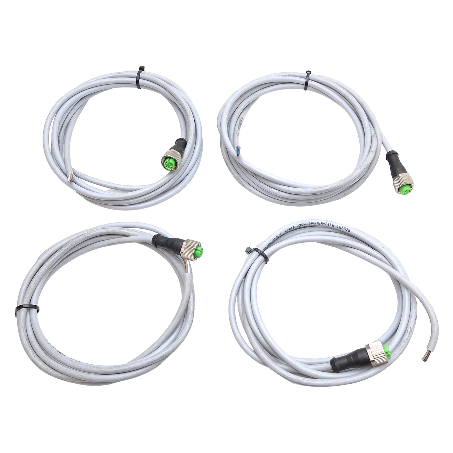 Used Lot of 4 Automation Direct CD12M-0B-070-A1 Sensor Cable, M12 4-Wire Female, 2m