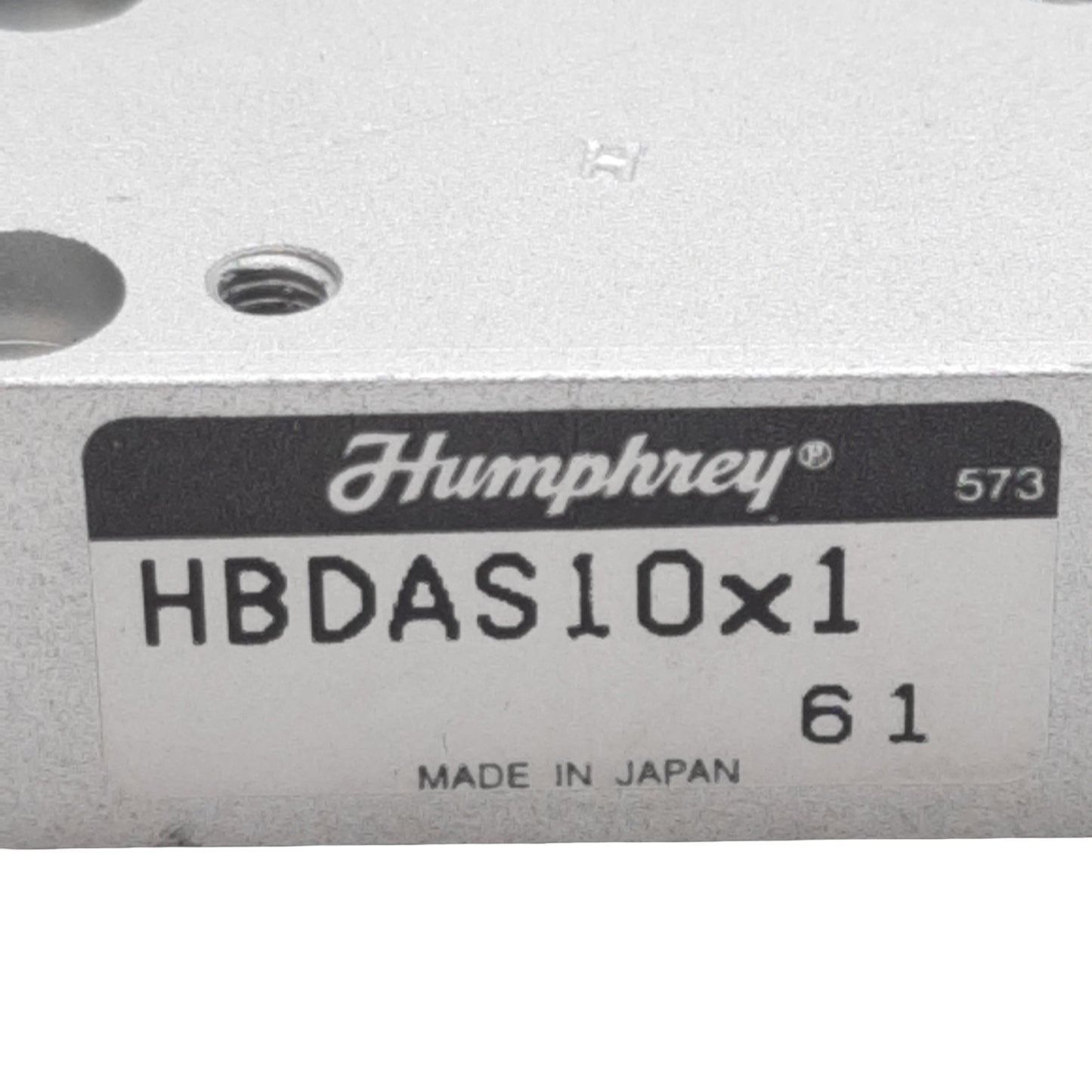 Used Humphrey HBDAS10X1 Pneumatic Cylinder, ø10mm Bore, 1in Stroke, M3, 100psi