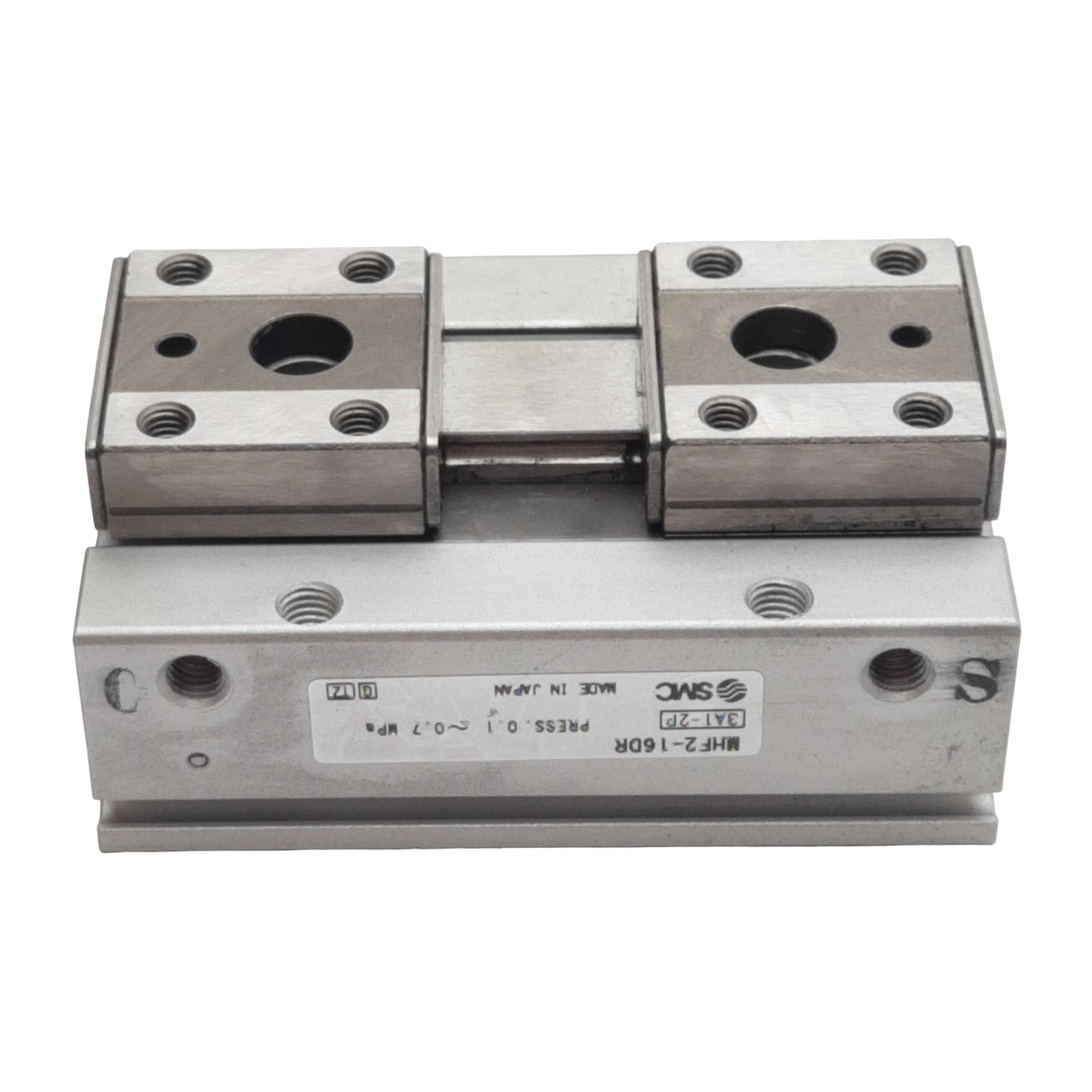 Used SMC MHF2-16DR Pneumatic Gripper, ø16mmm Bore, 16mm Stroke, 90N, M5, 0.1-0.7MPa