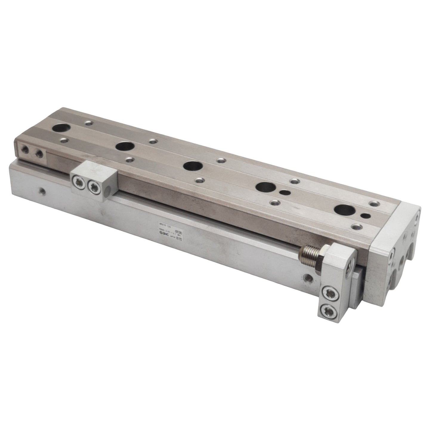 Used SMC MXQ16-125 Pneumatic Slide Table, ø16mm Bore, 125mm Stroke, M5, 0.15-0.7MPa