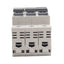 Used Allen Bradley 1492-FB3C30 Fuse Holder 3-Poles,Class CC Type, 30A, 600VAC/DC