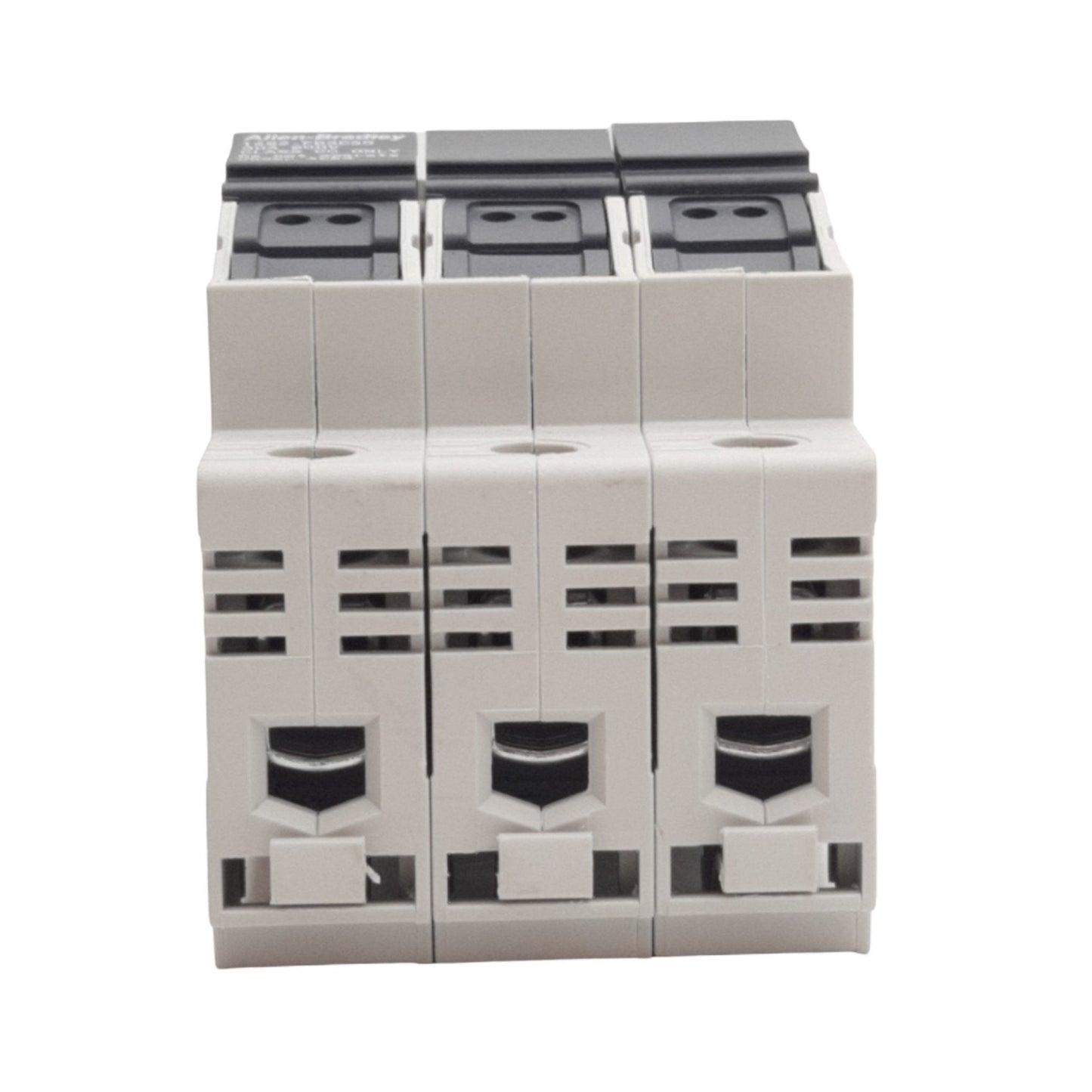 Used Allen Bradley 1492-FB3C30 Fuse Holder 3-Poles,Class CC Type, 30A, 600VAC/DC